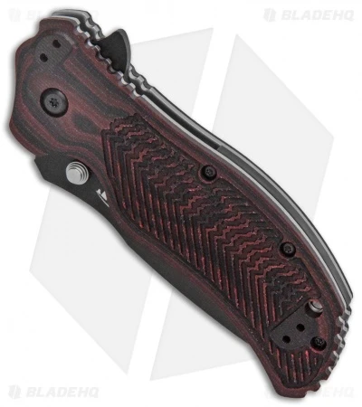 Zero Tolerance 0350 Assisted Opening Knife Black Cherry G-10 (3.25" Black) - Image 2