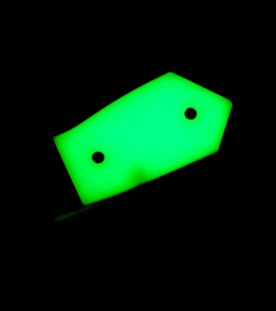 Andre De Villiers Custom Mega Butcher Knife Distress/Glow (4.5" Black SW) AdV - Image 4