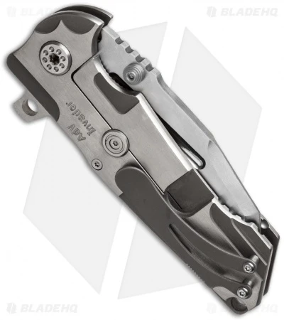 Andre De Villiers Mid-Tech Invader Frame Lock Knife (3.75" Satin) AdV - Image 2