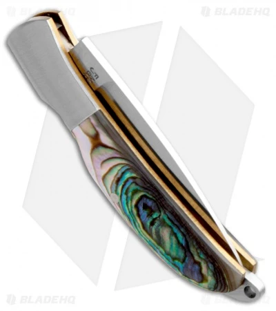 Al Mar Classic Osprey Pocket Knife Black Lip Pearl (1.65" Satin) 1001BP - Image 2