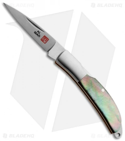 Al Mar Classic Osprey Pocket Knife Black Lip Pearl (1.65" Satin) 1001BP