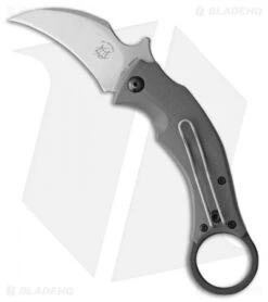 Bastinelli Creations Black Bird Liner Lock Knife Gray G-10 (2.5" Stonewash)