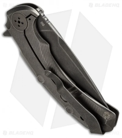 Bastinelli Safe Frame Lock Flipper Knife Titanium (3.6" Black SW) - Image 3