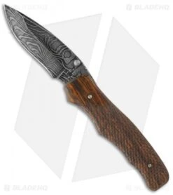 Bear OPS Rancor Manual Folder Cocobolo Knife (3.25" Damascus)
