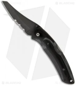 Bear OPS Persuader Liner Lock Knife G10 (3.125" Black Serr) MC-200-B4-T-SR