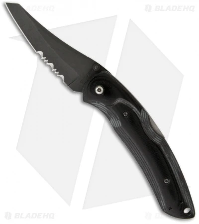 Bear OPS Persuader Liner Lock Knife G10 (3.125" Black Serr) MC-200-B4-T-SR
