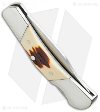 Bear & Son Lock Back Knife Stag Delrin (2.25" Satin) SD26 - Image 2