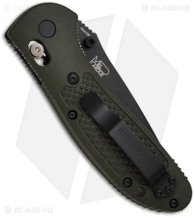 Benchmade Griptilian AXIS Lock Knife Olive Drab (3.45" Black Serr) 551SBKOD - Image 2