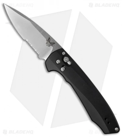 Benchmade Arcane Flipper AXIS-Assist Knife Black (3.2" Satin Serr CPM-S90V) 490S