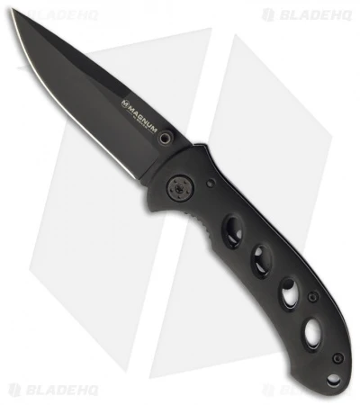 Boker Magnum Shadow Liner Lock Knife (3.25" Black) 01MB428