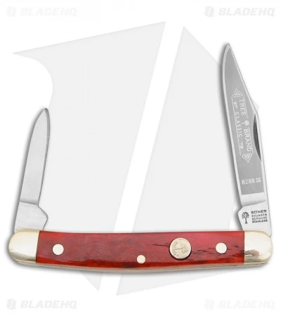 Boker Pen Pocket Knife 2.75" Red Bone 118288SS