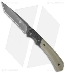 Browning Black Label Thin Ice Liner Lock Knife Tan G-10 (3.375" Gray)