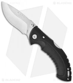 Buck Knives Buck Folding Omni Hunter 10PT Knife Black (3" Satin Plain) 0395BKS