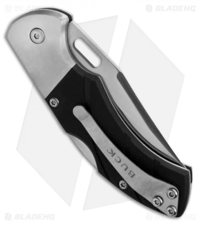 Buck Knives Buck Talus Lockback Knife Black G-10 (2.3" Satin Serr) 0316BKX - Image 2