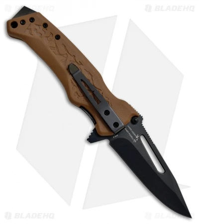 Camillus Canyon NS 8 Spring Assisted Knife Brown GRN - (3.25" Black) - Image 2