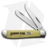 Case Mini Trapper Knife 3.5" Yellow Synthetic "John 3:16" (3207 SS) 8850