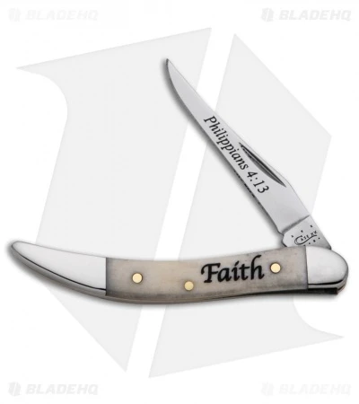 Case Small Texas Toothpick Knife 3.00" Natural Bone (610096 SS) 8854