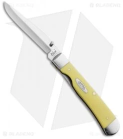 Case TrapperLock Knife 4.125" Yellow Synthetic (3154LC CV) 30111