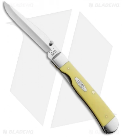 Case TrapperLock Knife 4.125" Yellow Synthetic (3154LC CV) 30111