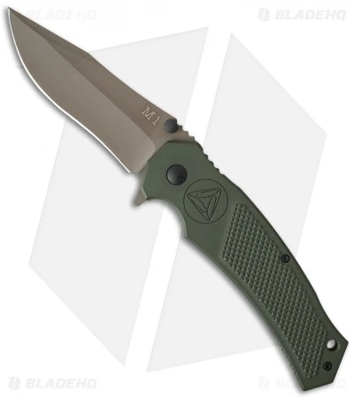 Combative Edge M1-Assist Clip Point Knife OD Green (3.875" FDE)