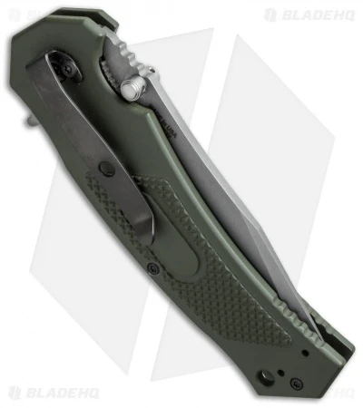 Combative Edge M1-Assist Clip Point Knife OD Green (3.875" Bead Blast) - Image 3