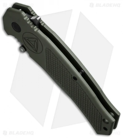 Combative Edge M1-Assist Clip Point Knife OD Green (3.875" Bead Blast) - Image 2