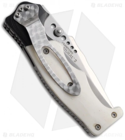 CRKT The Natural 2 Spring Assisted Knife White Bone & G10 (3.25" Plain) 7080 - Image 2