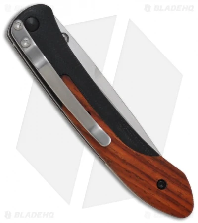 CRKT Delegate Gentleman Knife W/ Cocobolo Wood & G10 (3" Satin Plain) 1053W - Image 2