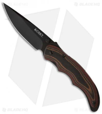 CRKT Endorser Spring Assisted Knife (3.18" Black Plain) 1105K