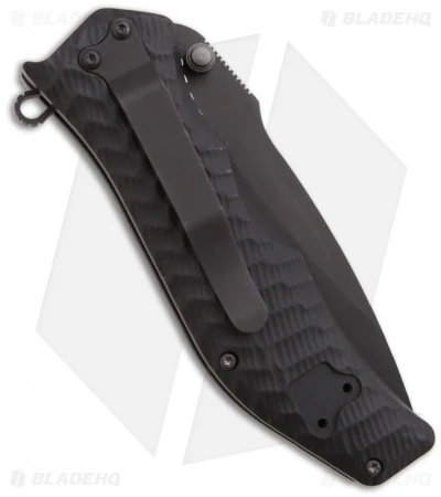 HTM Darrel Ralph Gun Hammer Torpedo SAO Spring Assisted Knife (3.5" Black) - Image 2