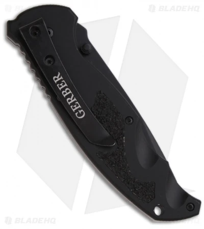Gerber Answer 3.25 Spring Assisted Tanto Knife (3.3" Black Serr) 1970 - Image 2