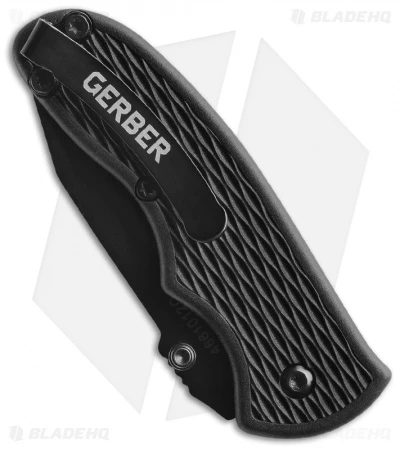 Gerber Mini FAST Draw Tanto Knife Assisted Opening (2.13" Black Plain) - Image 2