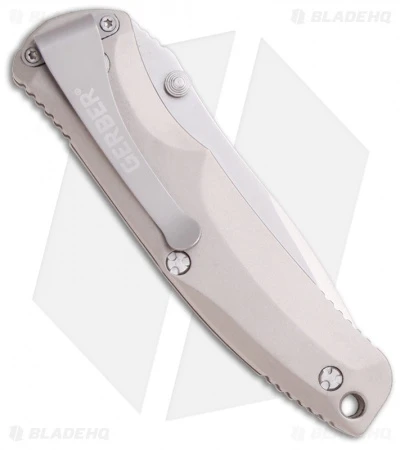Gerber Venture Titanium Spring Assisted Knife (3.2" Satin Serr) 000405 - Image 2