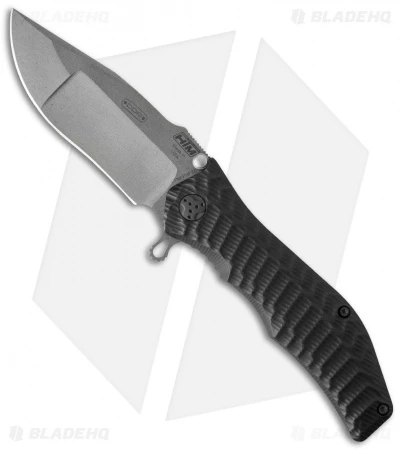 HTM Gun Hammer Bowie Spring Assisted Knife (3.5" BB Compound)