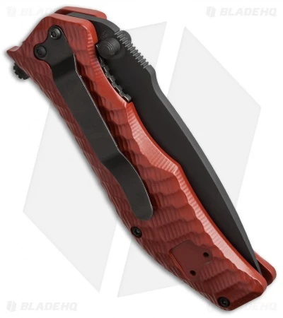 HTM Darrel Ralph Gun Hammer Torpedo Spring Assisted Knife Red (3.5" Black) - Image 3