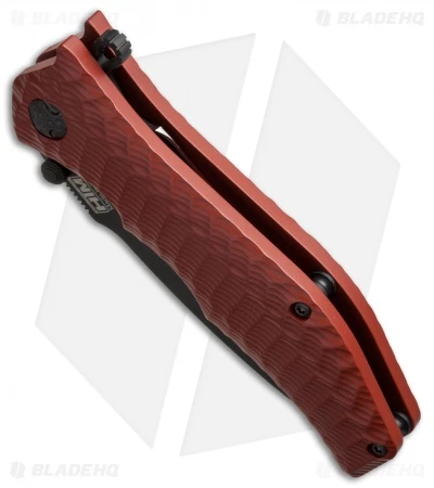 HTM Darrel Ralph Gun Hammer Torpedo Spring Assisted Knife Red (3.5" Black) - Image 2