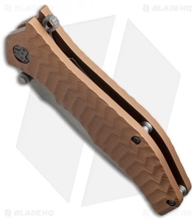 HTM Darrel Ralph Gun Hammer Torpedo Spring Assisted Knife Copper (3.5" Gray) - Image 2