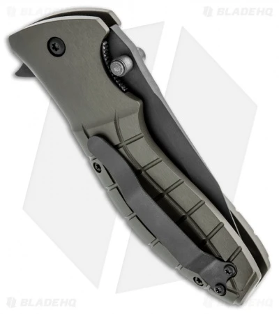 HTM Kirby Lambert Snap Tanto Spring Assisted Knife (3.5" Black) - Image 2