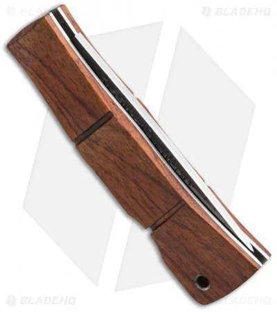 Kanetsune Go Tanto Lockback Knife Cocobolo (3.125" Damascus) KB-504 - Image 2