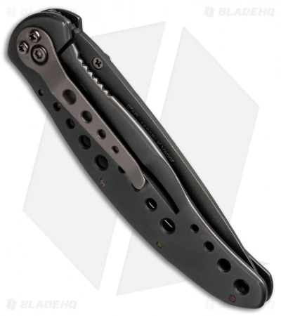 Kershaw Vapor II Frame Lock Knife Black SS (3.5" Black Plain) - Image 3