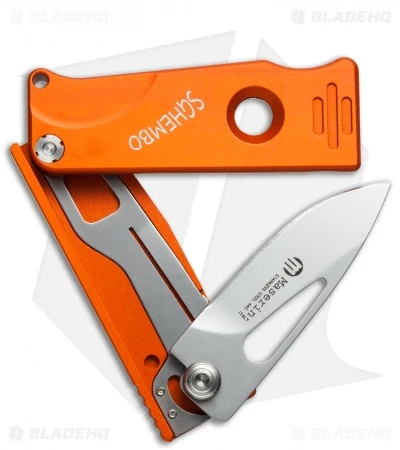 Maserin Sghembo Knife Orange Aluminum (2" Bead Blast) 565/A - Image 2