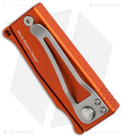 Maserin Sghembo Knife Orange Aluminum (2" Bead Blast) 565/A - Image 3