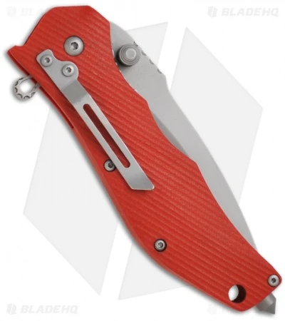 Meyerco Maxx-Q Rescue Spring Assisted Knife Red G-10 (3.13" Bead Blast Serr) - Image 2