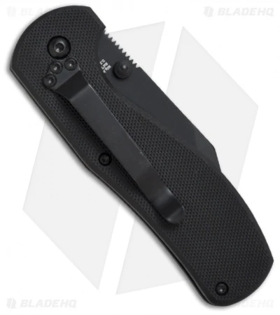 Meyerco Dirk Pinkerton Hawkbill Spring Assisted Knife (3" Black) - Image 2