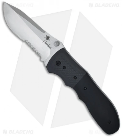 Meyerco Kirby Lambert Shock Wave Spring Assisted Knife CF/G-10 (3.625" Serr)