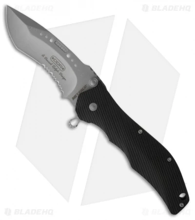 Meyerco Maxx-Q Spring Assisted Knife G-10 (3.25" Bead Blast Serr)
