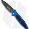 Microtech Mini Socom Manual Knife Blue Aluminum (3.25" Black) 12/1998