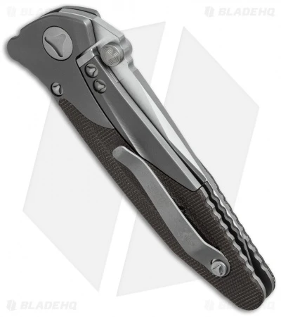 Marfione Custom Socom Bravo Tanto Knife Canvas Micarta (4" Mirror) - Image 2