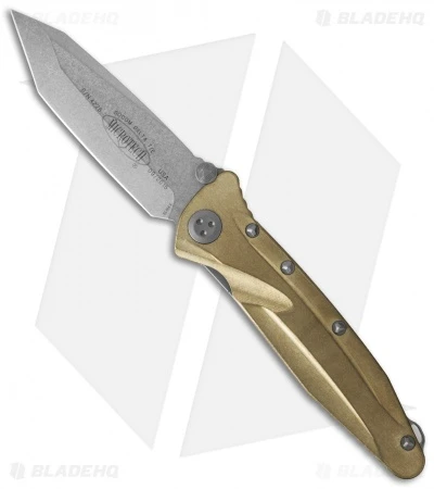 Microtech BAB Socom Delta Tanto Knife Brass (4" Stonewash) 163-10BRT