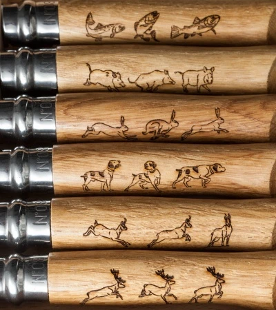 Opinel Nature Series No. 8 Stainless Steel Knife Collector Set (3.25" Satin) - Image 2